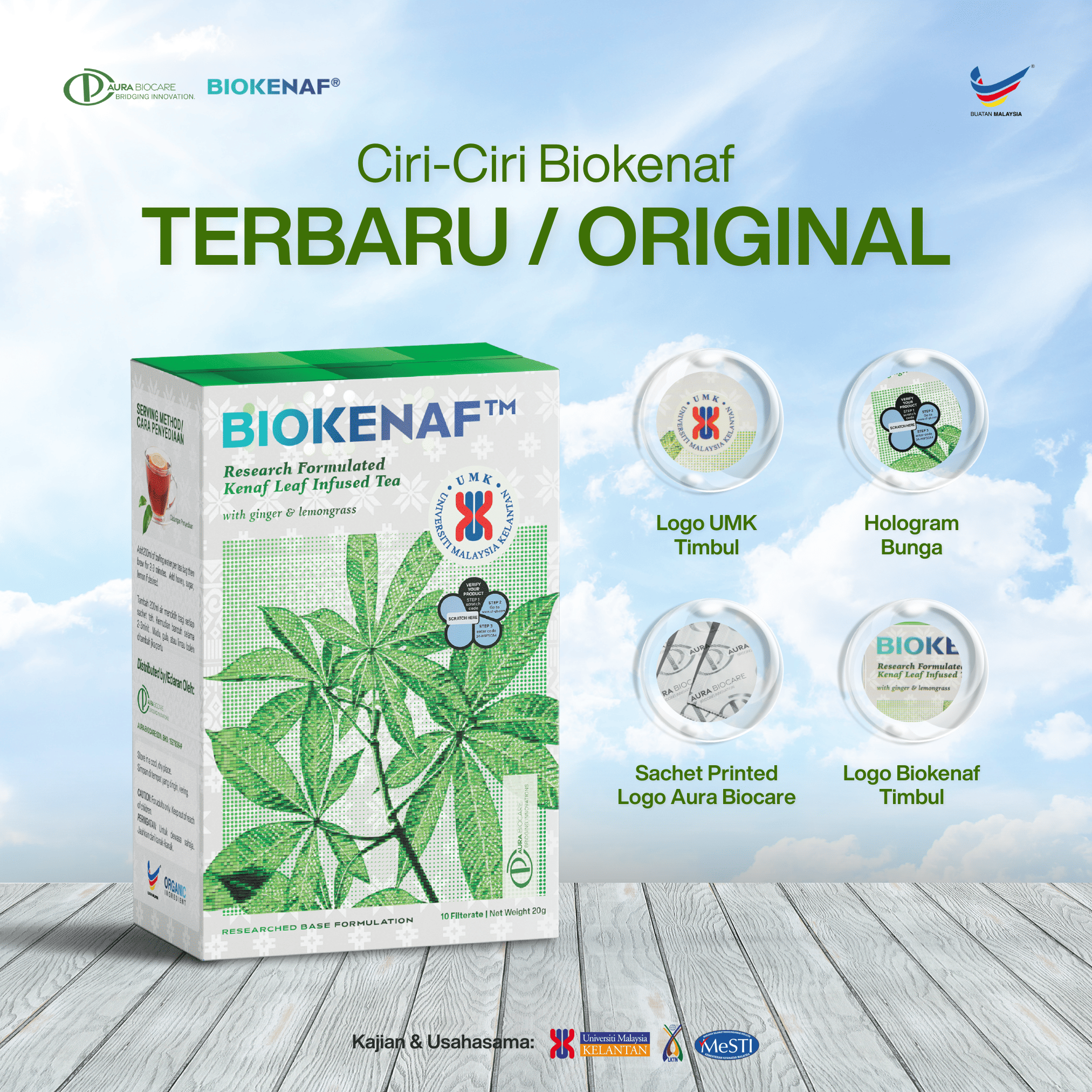 Ciri-ciri Biokenaf terbaru yang rasmi